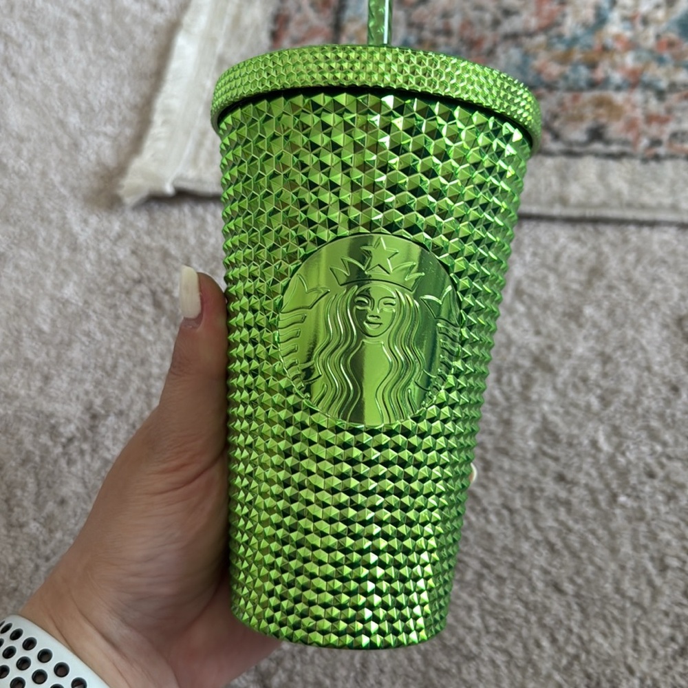 NEW- Starbucks Studded Green Grande Drink Tumbler - Picture 3 of 7